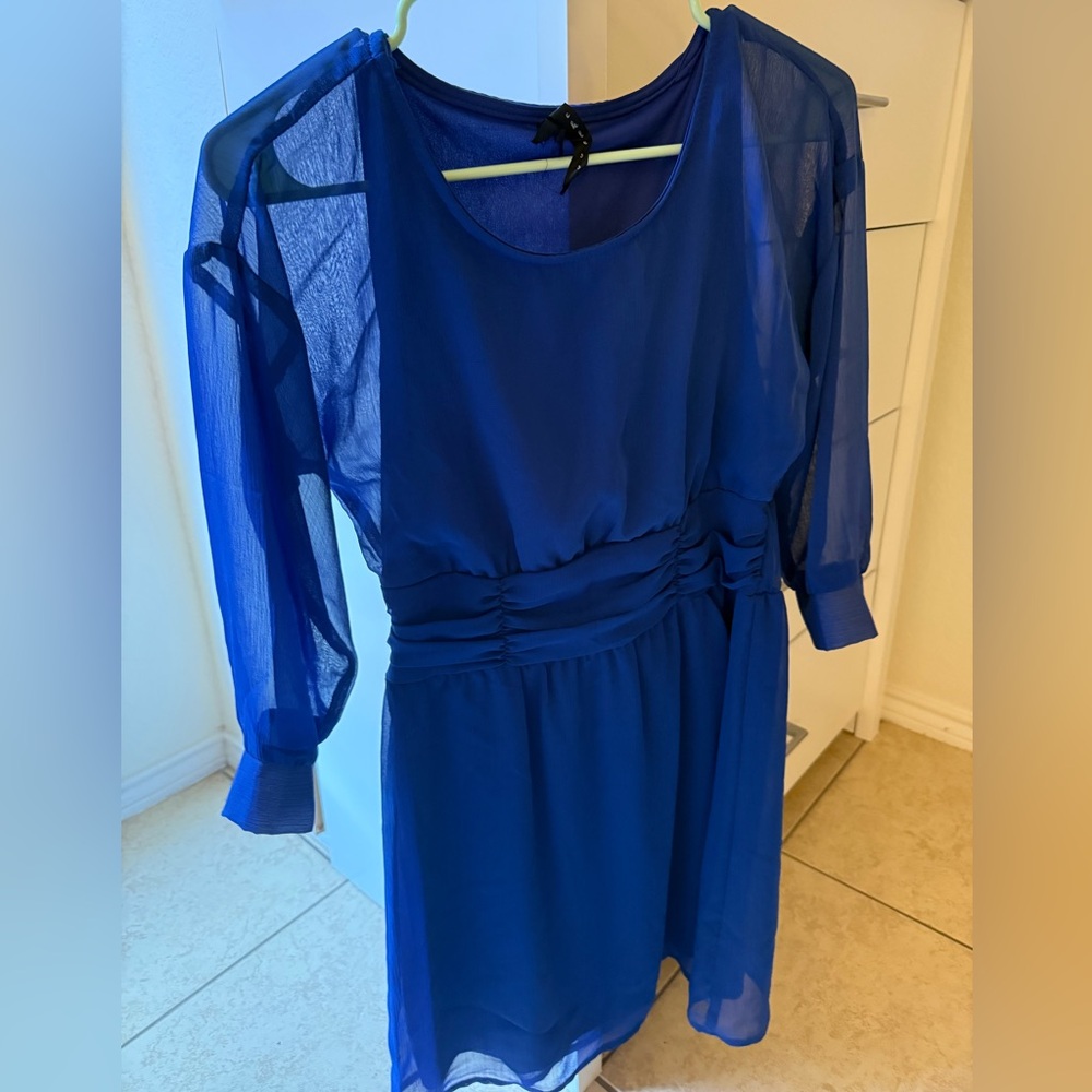 Bakers Royal Blue Long Sleeve Dress